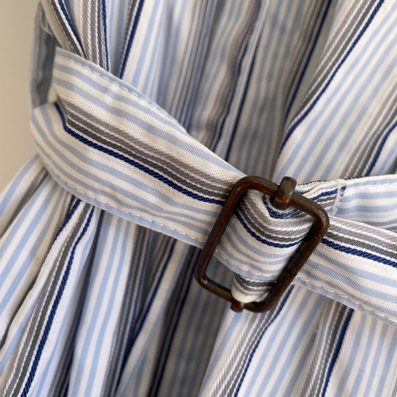 Gorgeous Zambelli Donna stripe button down shirt dress, size 6 - Picture 8 of 9